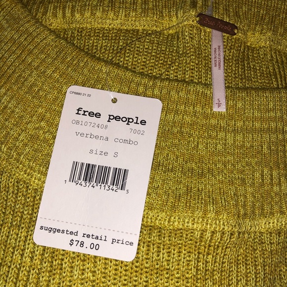 Free People Sugar Rush Off The Shoulder Sweater - Picture 6 of 8